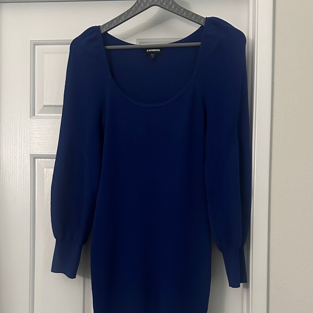 Express Royal Blue Knit Top